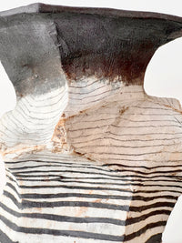 Striped Faceted Vessel